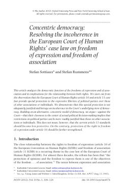 Concentric democracy - Oxford Academic