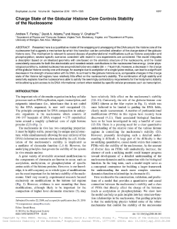 Charge State of the Globular Histone Core Controls