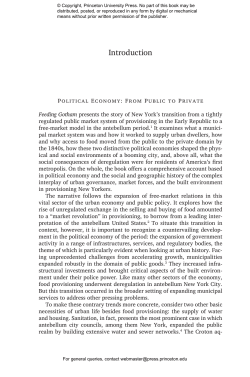 The Political Economy and Geography of Food in New York, 1790