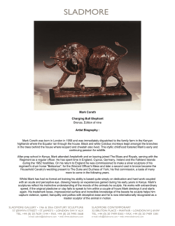 Mark Coreth Charging Bull Elephant Bronze, Edition of nine Artist