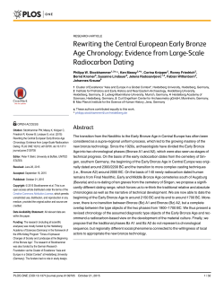 Rewriting the Central European Early Bronze Age Chronology