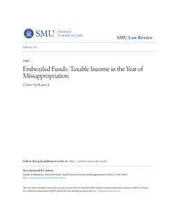 Embezzled Funds: Taxable Income in the Year of