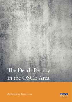 The Death Penalty in the OSCE Area