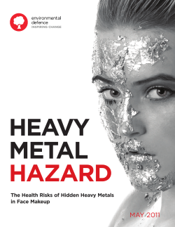 HEAVY METAL HAZARD - Environmental Defence Canada