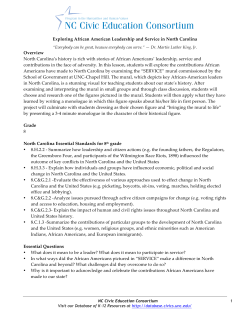 Exploring African American Leadership and Service in North