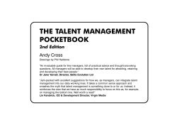 the talent management pocketbook