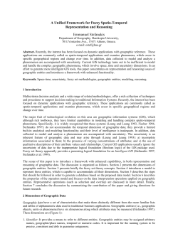 A Unified Framework for Fuzzy Spatio-Temporal