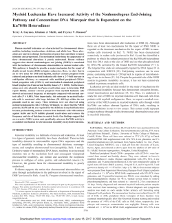 Myeloid Leukemias Have Increased Activity of