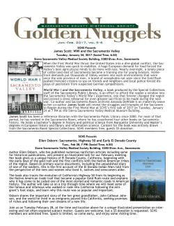 Jan-Feb - Sacramento County Historical Society