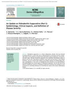 An Update on Hidradenitis Suppurativa (Part I