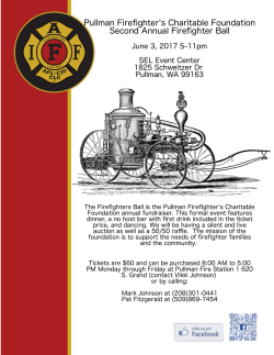 Pullman Firefighter`s Charitable Foundation Second Annual