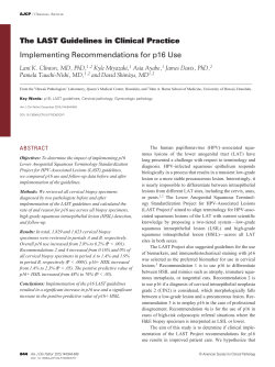The LAST Guidelines in Clinical Practice Implementing