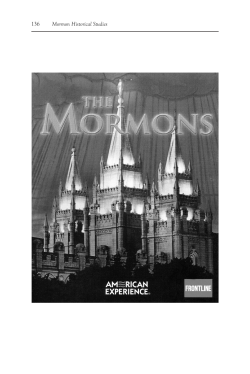 A Response to the PBS Documentary, &ldquo;The Mormons&rdquo;