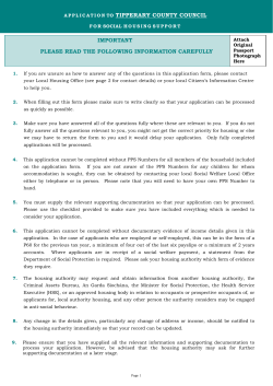 Housing Application Form