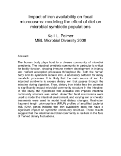 Impact of iron availability on fecal microcosms: modeling the effect of