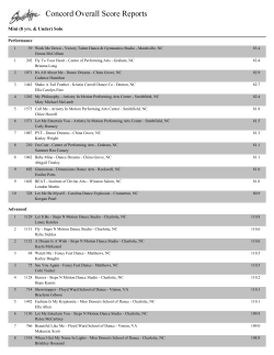 Concord Overall Score Reports