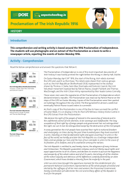 Proclamation of The Irish Republic 1916