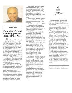 For a view of typical Germany, jump on Bundesstrasse No. 1