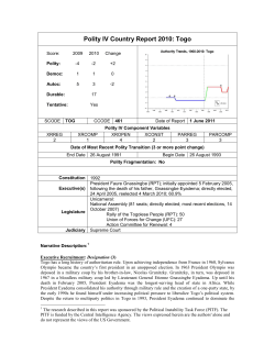 Togo - Systemic Peace