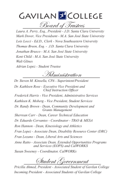 inside pages - Gavilan College
