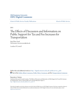 The Effects of Discussion and Information on Public Support for Tax