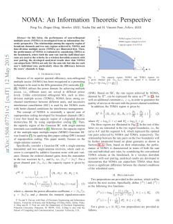 NOMA: An Information Theoretic Perspective