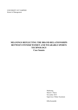 MEANINGS REFLECTING THE BRAND RELATIONSHIPS