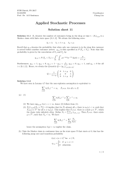 Solution 11 - ETH Z&uuml;rich