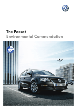 The Passat Environmental Commendation
