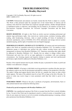 Script Preview - Brooklyn Publishers