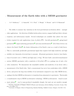 Measurement of the Earth tides with a MEMS gravimeter