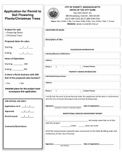 Flowering Plants Permit