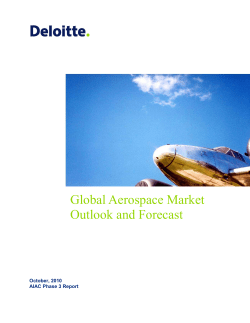 Deloitte Report Phase 3 - Global Aerospace Market Outlook and