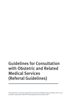 Referral guidelines - Ministry of Health