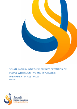 senate inquiry into the indefinite detention of people with cognitive