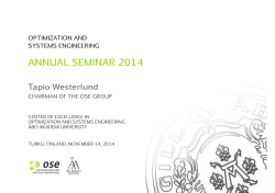 ANNUAL SEMINAR 2014