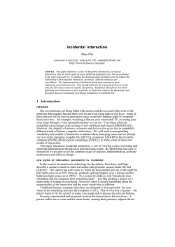incidental interaction