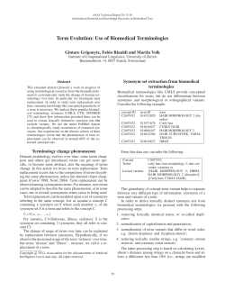 Term Evolution: Use of Biomedical Terminologies