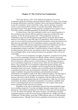 Topics on Korean History