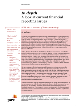 IFRS 16: A new era of lease accounting