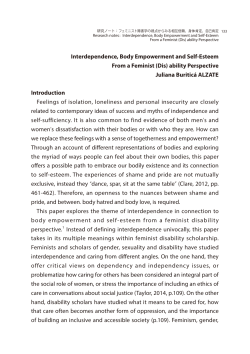 Interdependence, Body Empowerment and Self-Esteem From