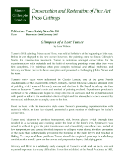 Conservation and Restoration of Fine Art Press Cuttings