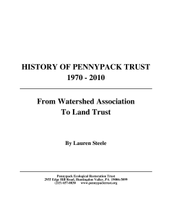 to read about Pennypack`s first 40 years