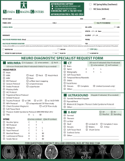 NIC Neurology Referral Form