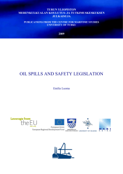 oil spills and safety legislation