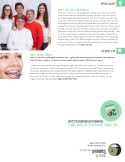Newsletter Winter 2016 - Trammell Orthodontics