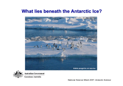 What lies beneath the Antarctic Ice?