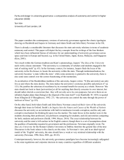 Purity and danger in university governance: a comparative analysis