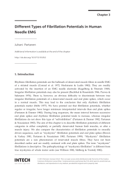 Different Types of Fibrillation Potentials in Human