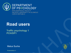 I. Vulnerable road users